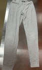 Women’s J.CREW Gray White STRIPED ELASTIC WAIST STRETCH LEGGINGS Sz Small — photo 1