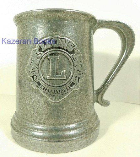Vintage USA Wilton RWP Pewter Pint Tankard Lions International Bristol President - Picture 3 of 8