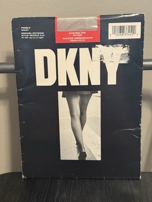 DKNY Silky Sheer Control Top Pantyhose Medium Pebble 113 New Sealed