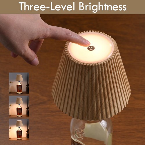 WILIT Wireless Bottle Lamp Shades for Table Lamps, 3 Level Brightness Bar Lig... - Picture 4 of 9