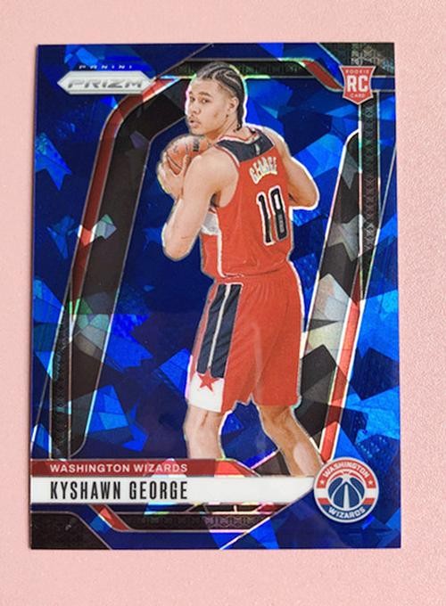 2024-25 Panini Prizm Kyshawn George #257 RC Rookie Blue Ice /125