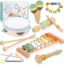 Toddler Musical Instruments Wooden Percussion Instruments for Kids Musical Toys