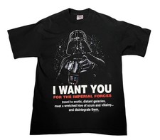 STAR WARS, DARTH VADER, VINTAGE 1996, SINGLE STITCH, LARGE, PREOWNED