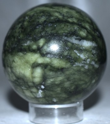 Pretty Xiuyan Jade Sphere 2.44''/347 Grams