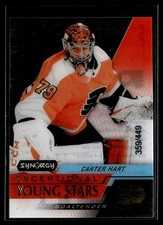 2020-21 Upper Deck Synergy Exceptional Young Stars Gold Carter Hart 359/449