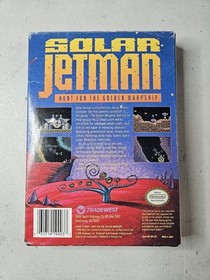 P&oacute;ster completo en caja original Solar Jetman: Hunt for the Golden Warpship para Nintendo NES