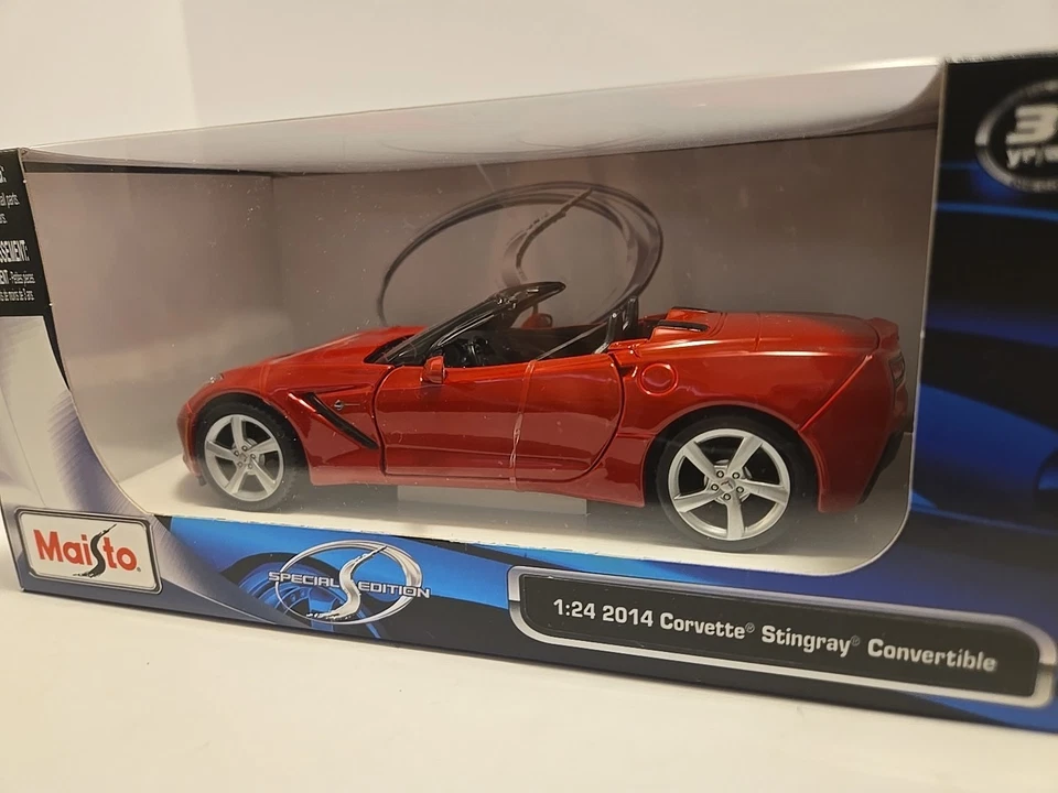 Chevrolet Corvette C7 Stingray Convertible Maist modelo diecast 2014. Foto 2 de 4