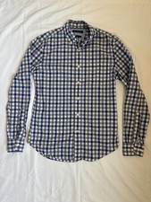 Men's Banana Republic " Grant" Button Down Dress Shirt, Size Small, Blue/Grey