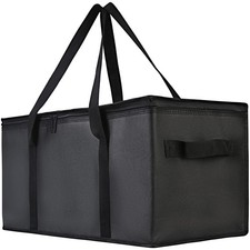 Bodaon Insulated Food Delivery Bag, 22" x 10" x 10" Insulated Pizza Delivery ...