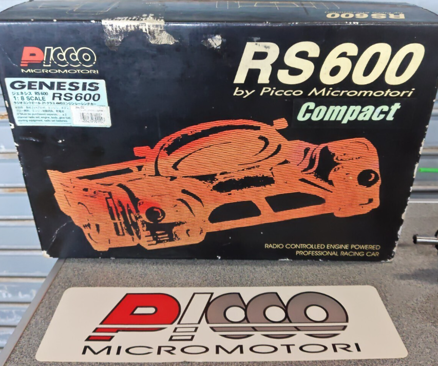 Vintage Picco RS600 Compact 1/8 RC Chassis For Restoration / Parts