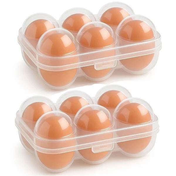 Eierbox 2er Set Transportbox Eier Eierdose Aufbewahrungsbox Kühlschrank Box - Bild 2 von 4