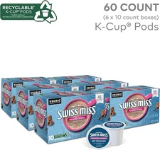 Swiss Miss Reduced Calorie Hot Cocoa,  k cups 60 Count BB 10/2025