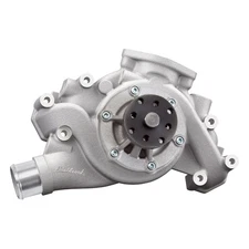 Edelbrock Water Pump 8895; Victor High Volume Satin Aluminum for Chevy LS-Series