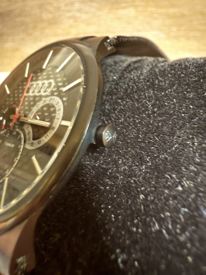 Audi Motorsport Racing Sport Line Sport Car Accessory Skagen Carbon Fiber Watch - Image 3 of 4