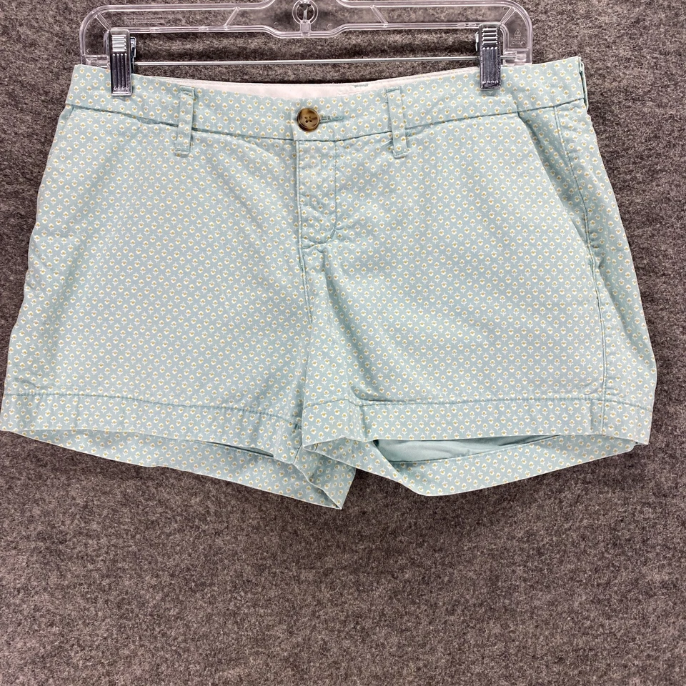 Pantalones cortos Old Navy para mujer 2 lunares verdes tiro medio algodón Foto 4 de 4