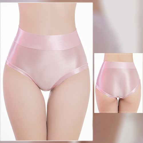 Womens Glossy Seamless See-through Briefs Underwear Tummy Control Panties - Picture 47 of 62