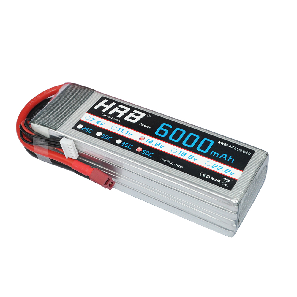 HRB 4S 6000mAh 14.8V 50C 100C RC Lipo Batería alinear T-REX550 600 barco Gaui X5 HRB 4S 6000mAh 14.8V 50C 100C RC Lipo Batería alinear T-REX550 600 barco Gaui X5