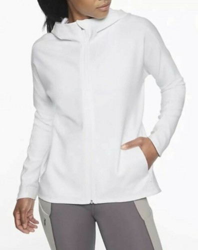 ATHLETA Modern Life Hoodie Full-Zip Pockets WOMENS X-SMALL White $108
