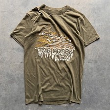 Vintage 1980s Tar Creek Oklahoma Green T-Shirt Size Medium USA Made