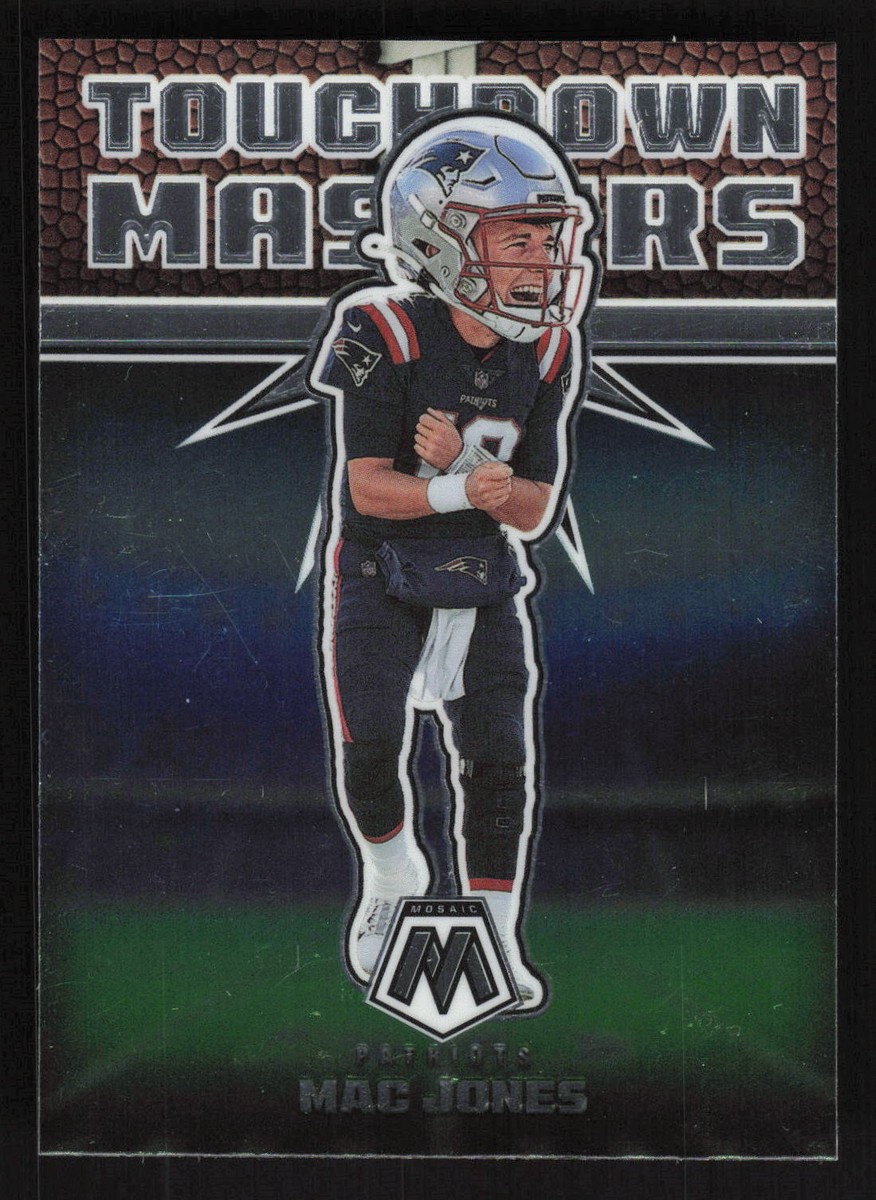 2022 Panini Mosaic #TD-9 Mac Jones Touchdown Masters Big Head Card