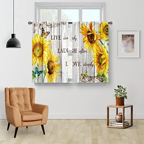 Sunflower Kitchen Curtain 36 Kitchen & dining