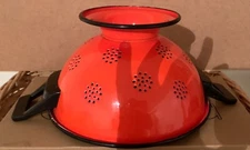 SCOLAPASTA COLAPASTA VINTAGE FERRO SMALTO SMALTATO ANNI '50 SHABBY CHIC. ZZZ68