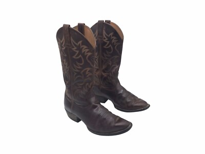 Ariat Heritage R Toe 10002204 Mens size 9 D Brown Leather Western Cowboy Boots Ariat Heritage Western R Toe Distressed Brown main image 4