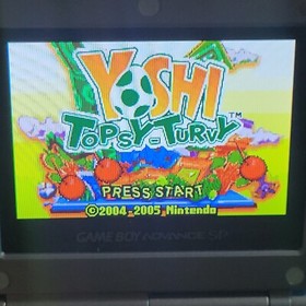 Game Boy Advance Yoshi: Topsy Turvy Nintendo GBA Handheld Authentic Saves Tilt