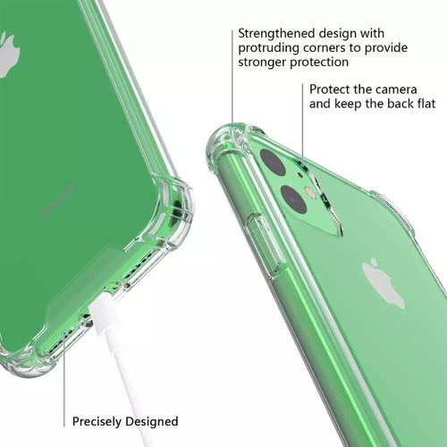 Coque Hybride Légère pour Apple iPhone 11 - Transparente Cristal + Protecteur d'écran - Photo 4 sur 11