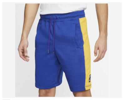 Nike Jordan DNA Fleece Shorts Rush Blue/Team Orange/Amarillo BNWT
