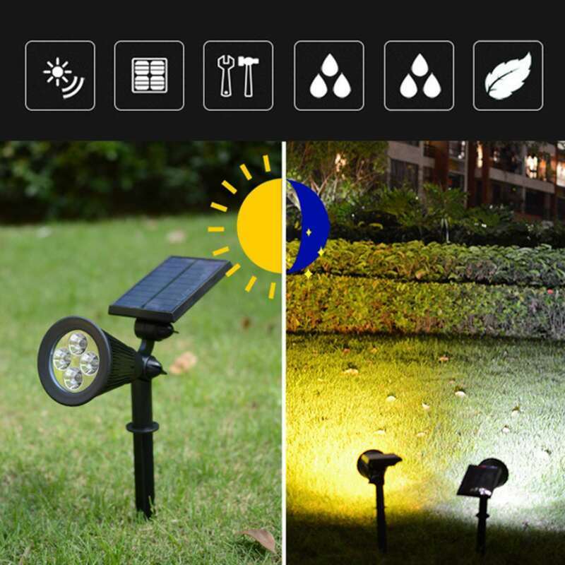 2 x LED Solarleuchte Wandleuchte mit Dämmerungssensor Garage Außenlampe