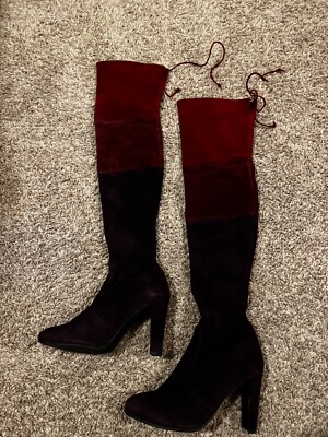 Burgundy Stuart Weitzman Highland Bootie Stuart Weitzman Highland