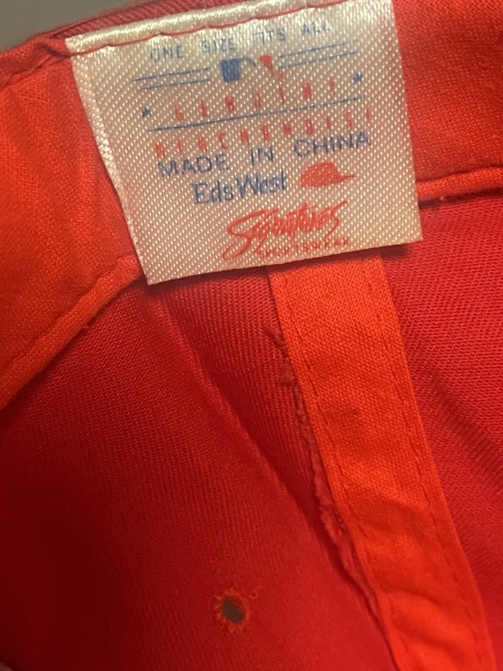 Vintage 1990s New Era MLB St Louis Cardinals Snapback Hat Ed’s West Signatures - Image 4 of 4