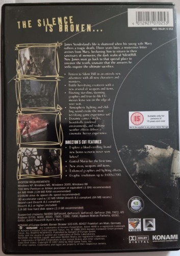 SILENT HILL 2: DIRECTOR'S CUT / PC / 3 CD +MANUAL+ FLYER / PAL / 2003 - Picture 2 of 3