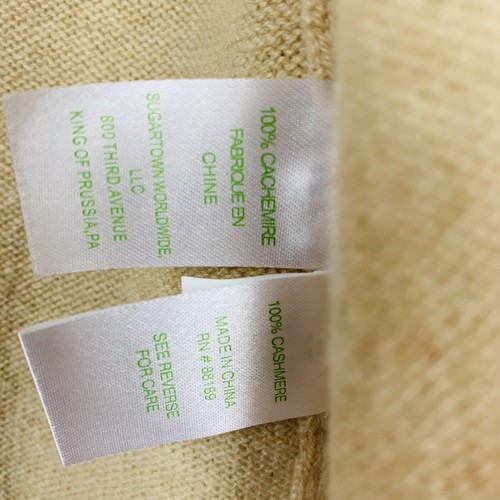 Lilly Pulitzer Women's 100%Cashmere Open Front Cardigan Sweater Size XXS Tan - 第 4/5 張圖片