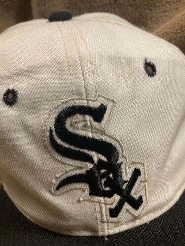 Cappello snapback vintage Chicago White Sox Sports Specialties bianco logo laterale cupola - Foto 2 di 11