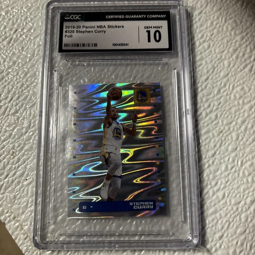 2019 Panini Sticker #320 Stephen Curry Warriors CGC gem mint 10