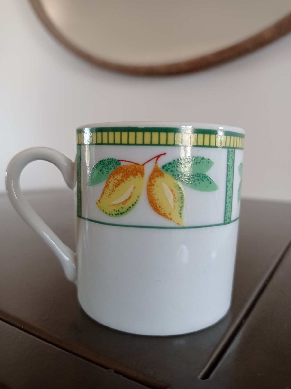 Set De 6 Tasses à Café CHRISS G. Collection - Porcelaine, Motif Fleurs Multicolore, Avec Soucoupes, Occasion