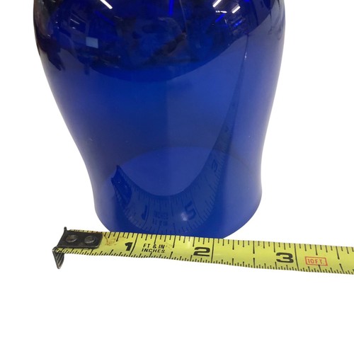 Cobalt Blue Wine Glasses Set of 4 Clear Twisted Stem 7 in Tall 2.75 dia - 第 9/11 張圖片