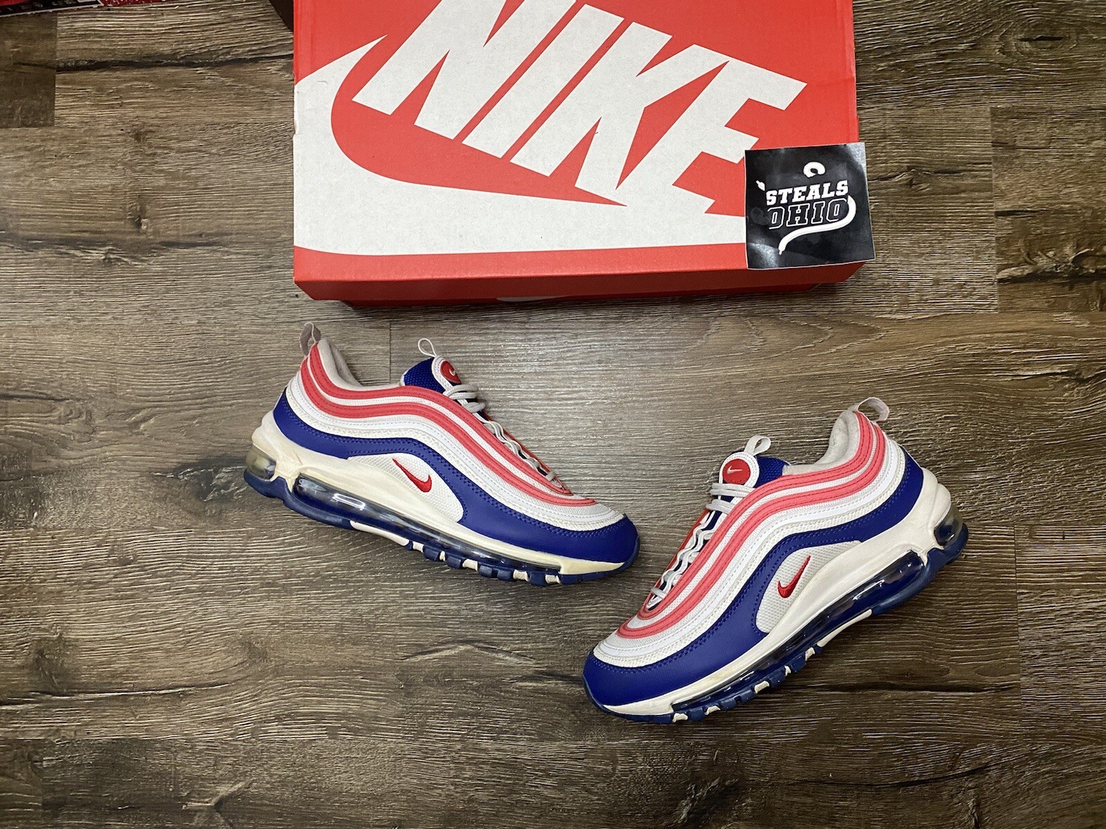 シワやキズ Nike Air Max 97 Obsidian Gs ナイキ Gs エア マックス 97 404 大人も履ける キッズモデル ウィメンズ レディース スニーカー ランニングシューズ キッズスニーカー ベビーシューズ 19sx ります