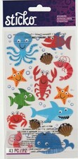 Sticko flat stickers SEA LIFE FUN Ocean Animals theme 89749 FAST FREE ship 