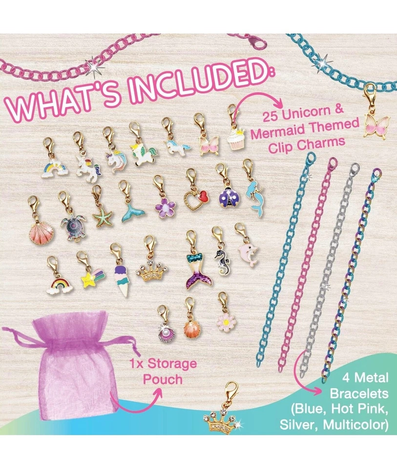 DIY Bracelet Making Kit Girls – Beads, Charms & Pendants – Kids Jewellery Craft - Image 2 of 4