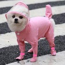 Combinaison De Pluie À Capuche Imperméable Pour Chien Multicolore Polyester XL