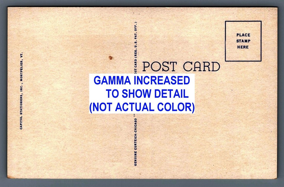 Barre VT Vermont Spaulding High School & Robert Burns Monument Vintage