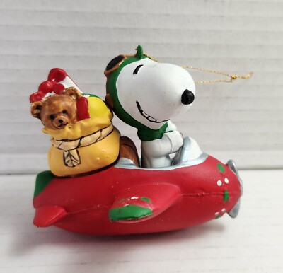Snoopy Flying Ace Ornament UFS Carrying Christmas Toy Bag Peanuts