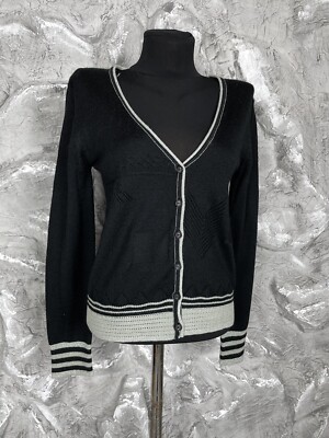 トップス 00s Marithe + Francois Girbaud cardigan MARITHÉ FRANÇOIS GIRBAUD W SLIM FIT RIBBED ZIPUP CARDIGAN