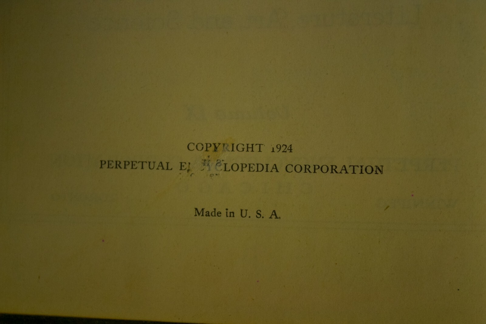 Vintage The Source Book Encyclopedia, 1924, Vol 9 Study Guides, Pages