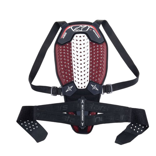 Alpinestars Nucleon Plasma Back Protector With Strap Black/White/Red - - 第 3/7 張圖片