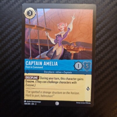 Cold Foil Captain Amelia - First in Command 138/204 Common Into the Inklands ...