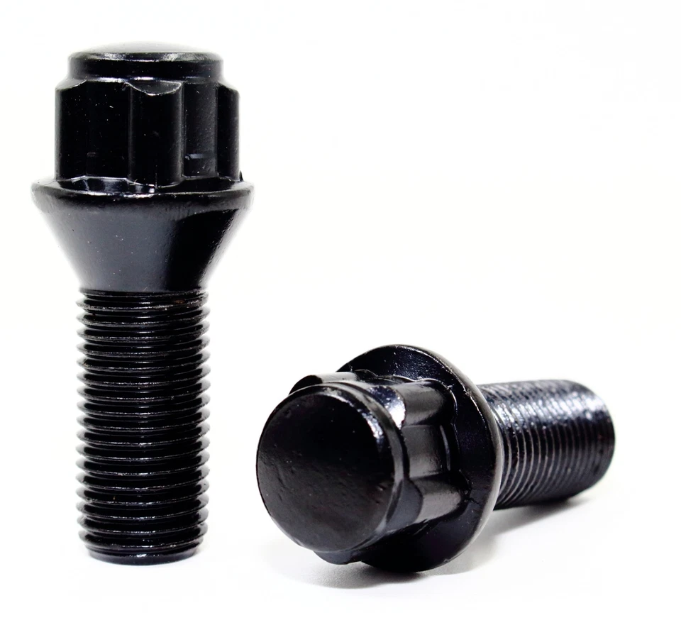 4 cerraduras de rueda negras 14x1,25 28 mm BMW 228i M235i M2 320i 328i 328d 335i 340i M3  Foto 2 de 2